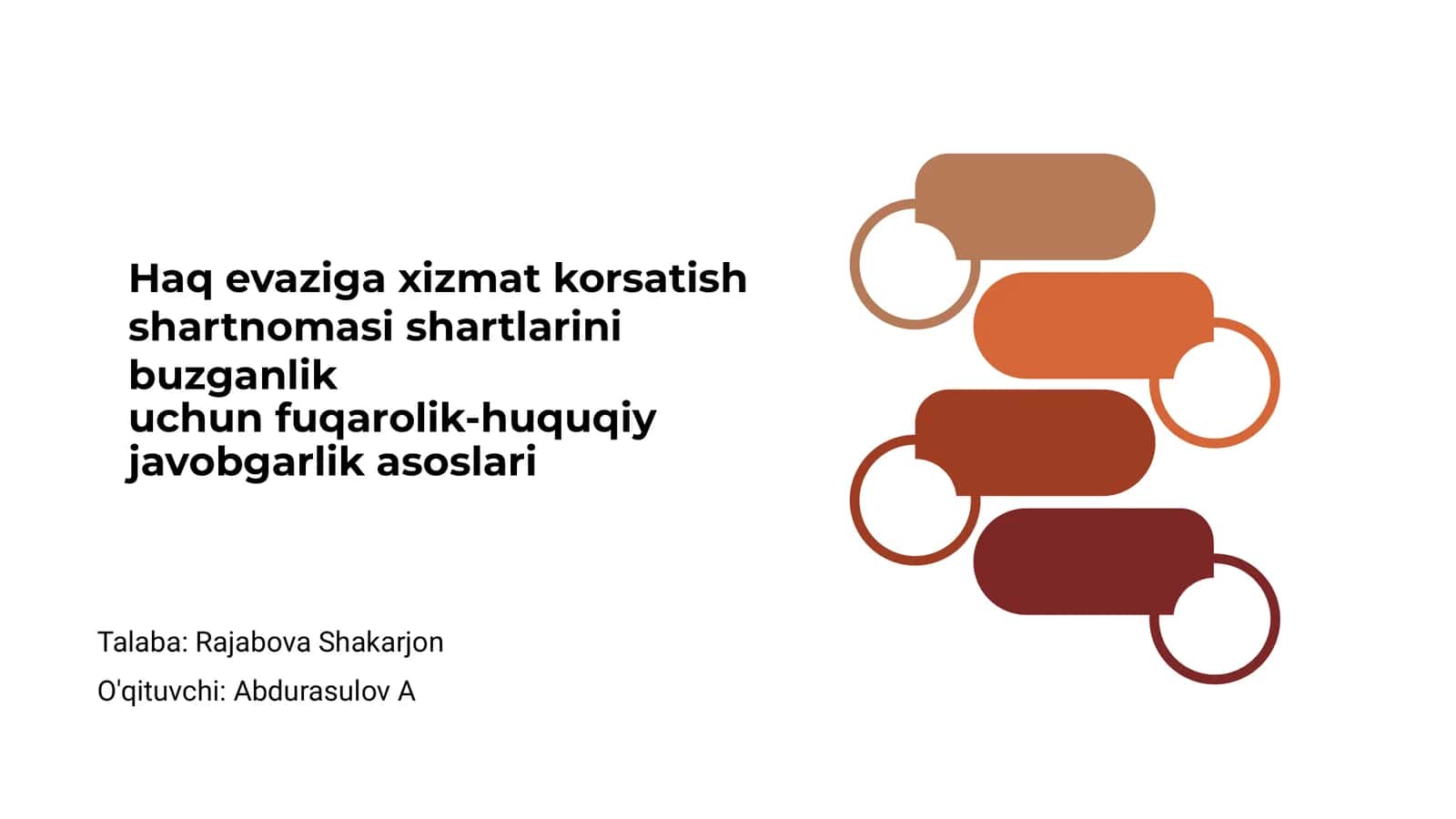 Haq evaziga xizmat korsatish shartnomasi