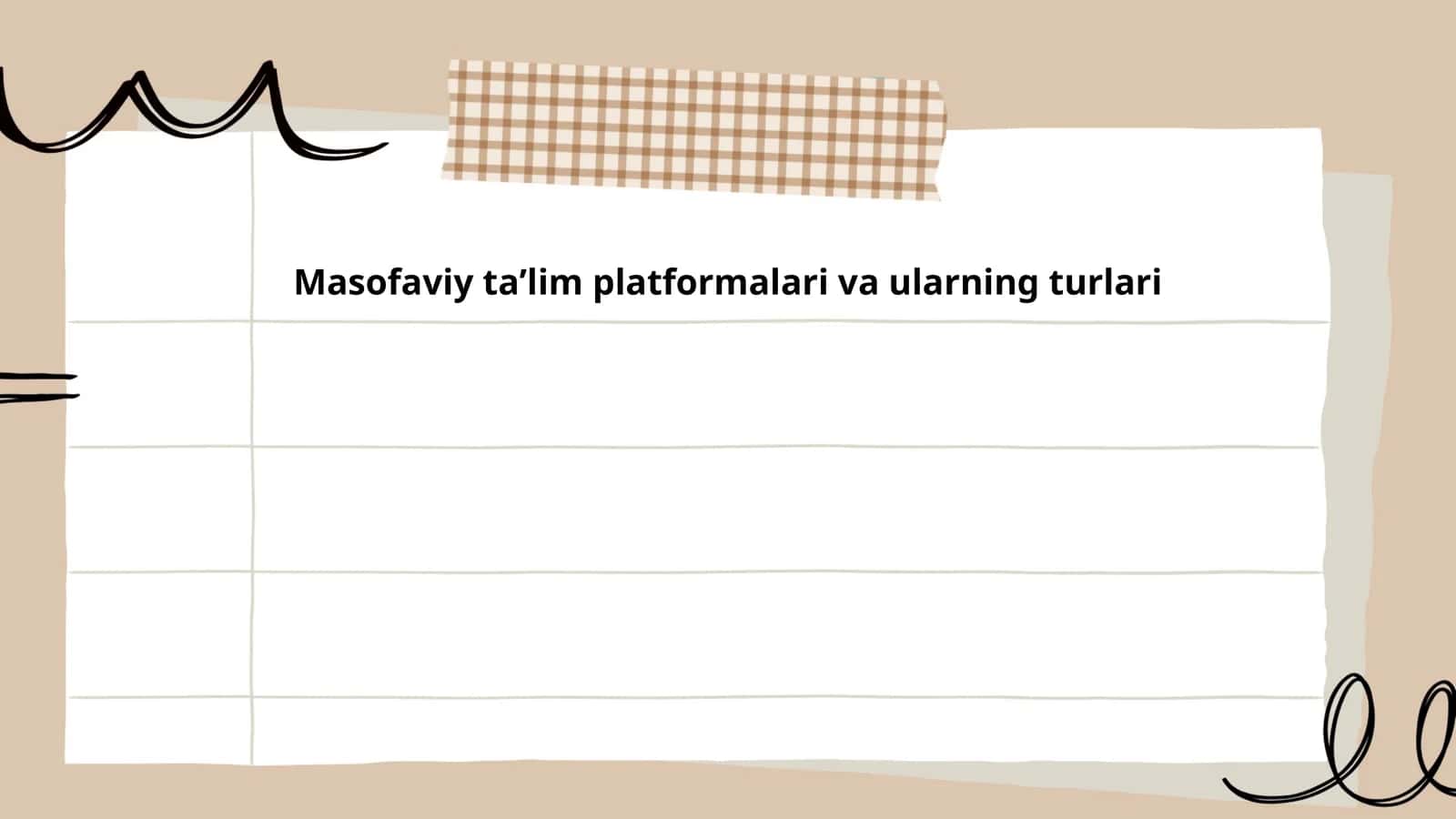 Masofaviy taʼlim platformalari va ularning turlari