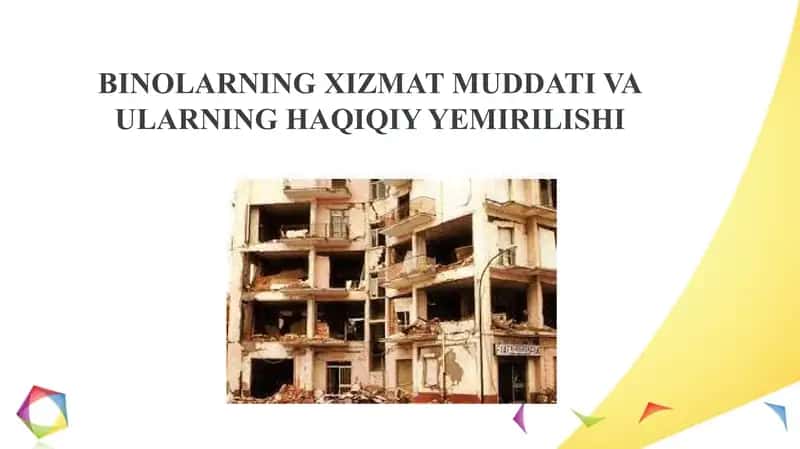 BINOLARNING XIZMAT MUDDATI VA ULARNING HAQIQIY YEMIRILISHI