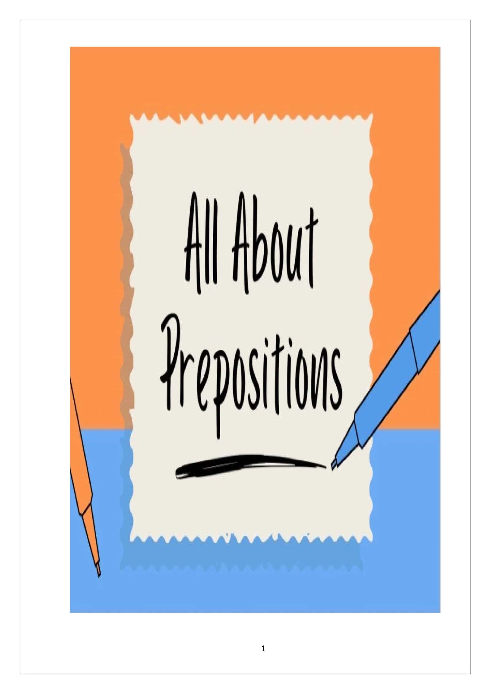 PREPOSITIONS AND PREPOSITIONAL COMBINATIONS