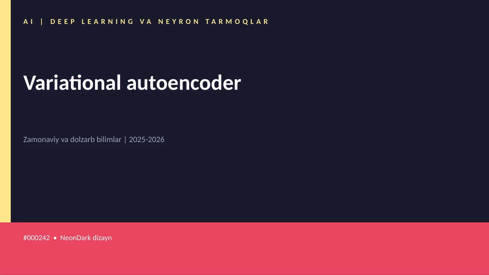 Variational autoencoder