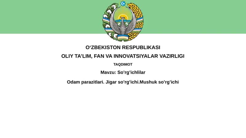 So’rg’ichlilar Odamparazitlari