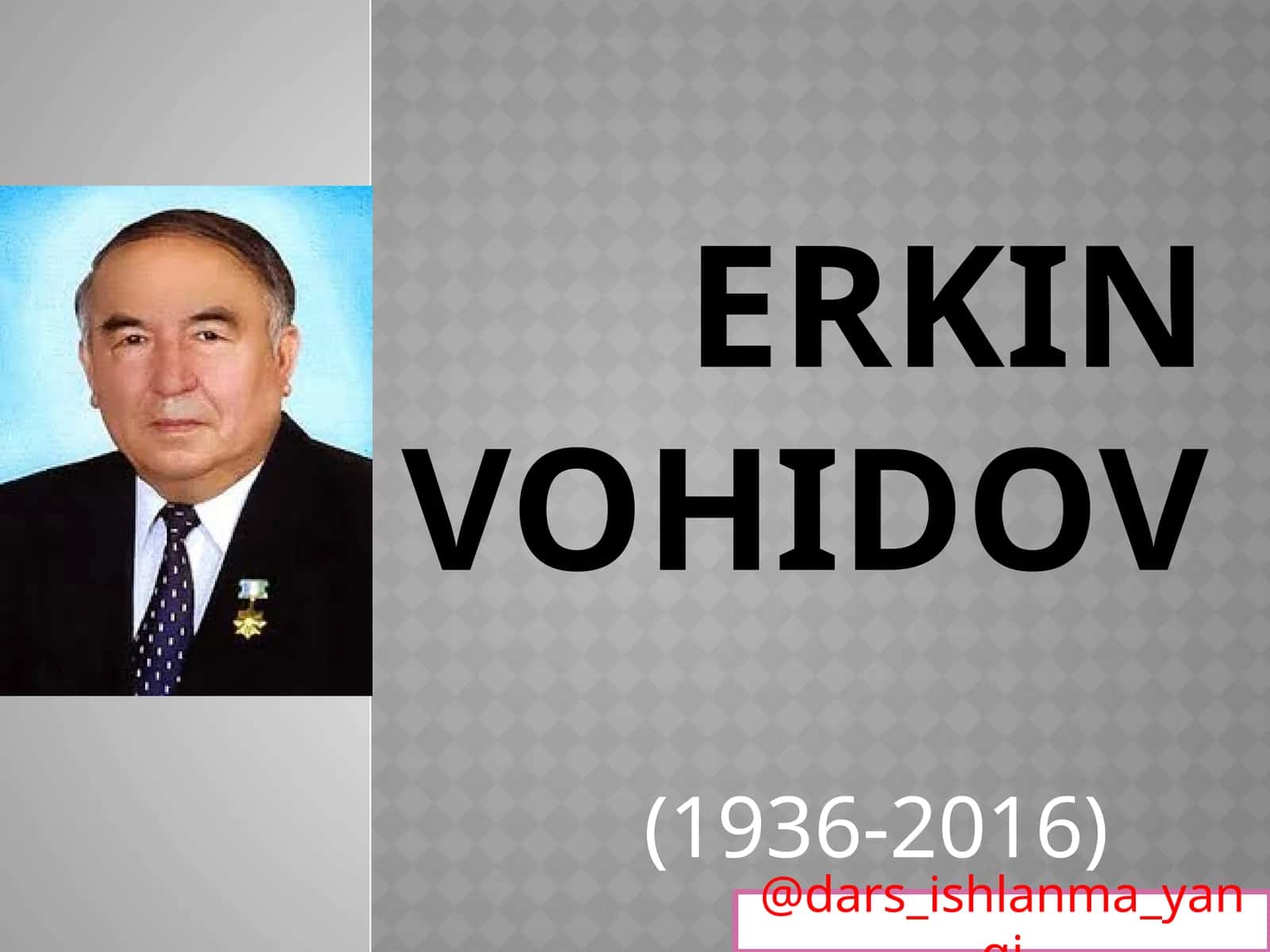 ERKIN VOHIDOV