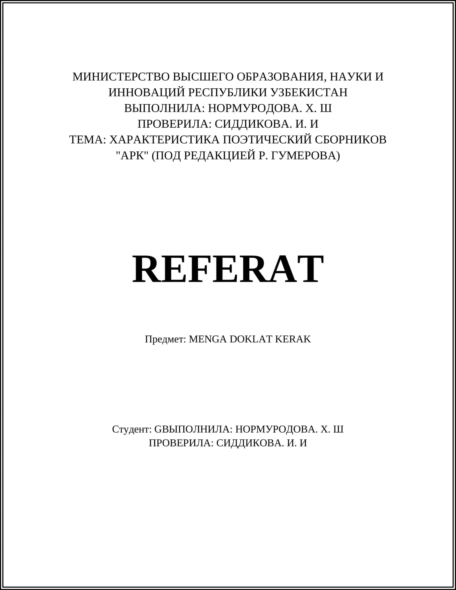 MENGA DOKLAT KERAK