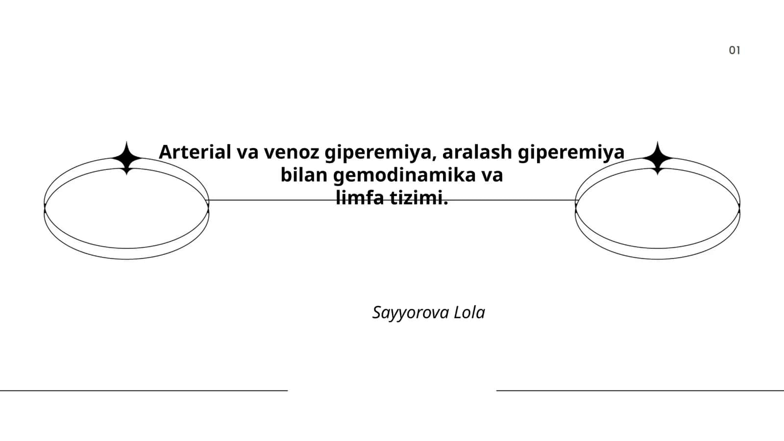 Arterial va venoz giperemiya, aralash giperemiya bilan gemodinamika va limfa tizimi