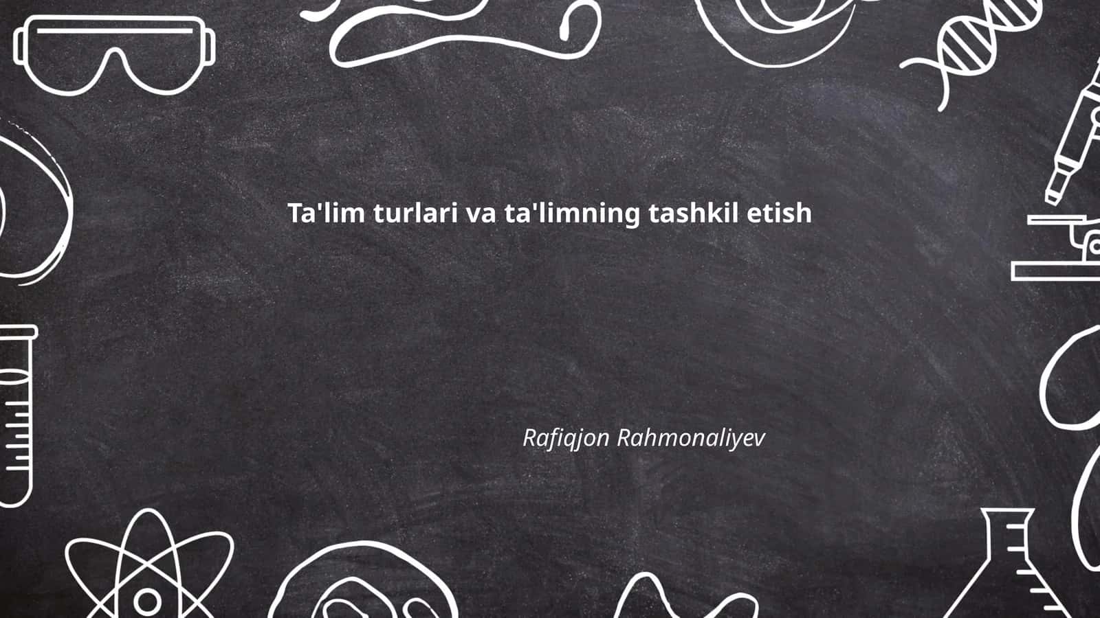 An'anaviy ta'lim