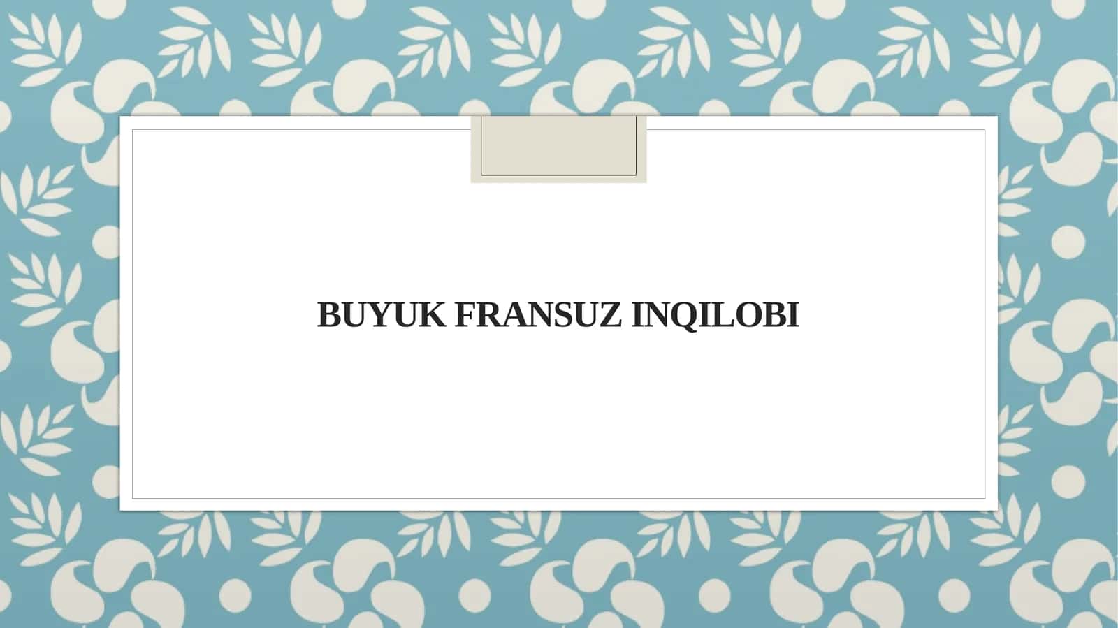 Buyuk fransuz inqilobi