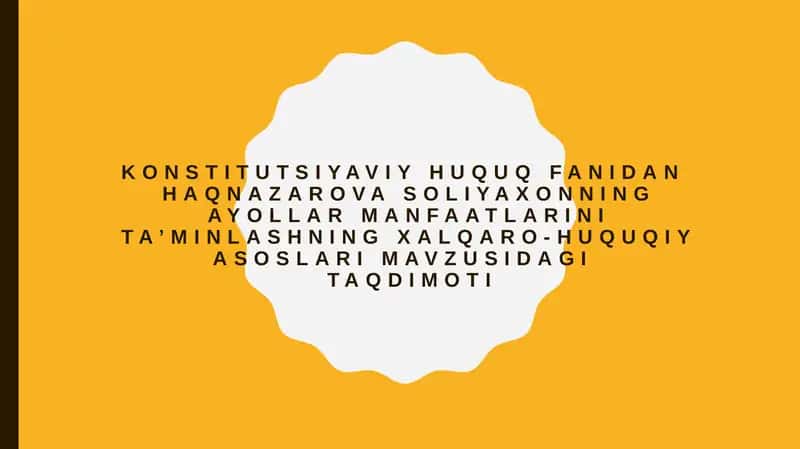 Ayollar huquqlari va manfaatlari tushunchasi