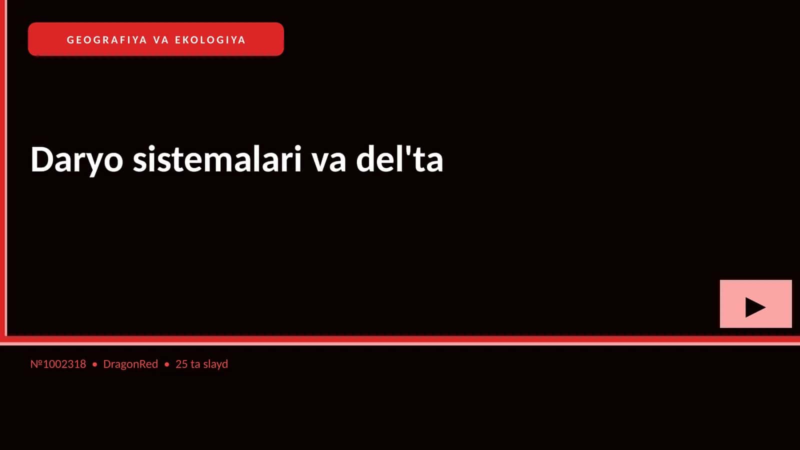 Daryo sistemalari va del'ta