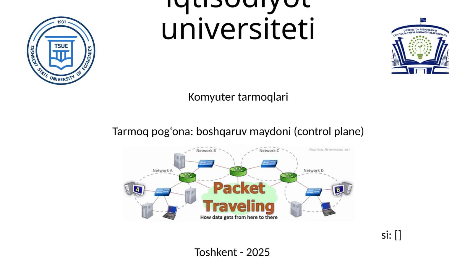 Tarmoq-pog’onasi:boshqaruvmaydoni