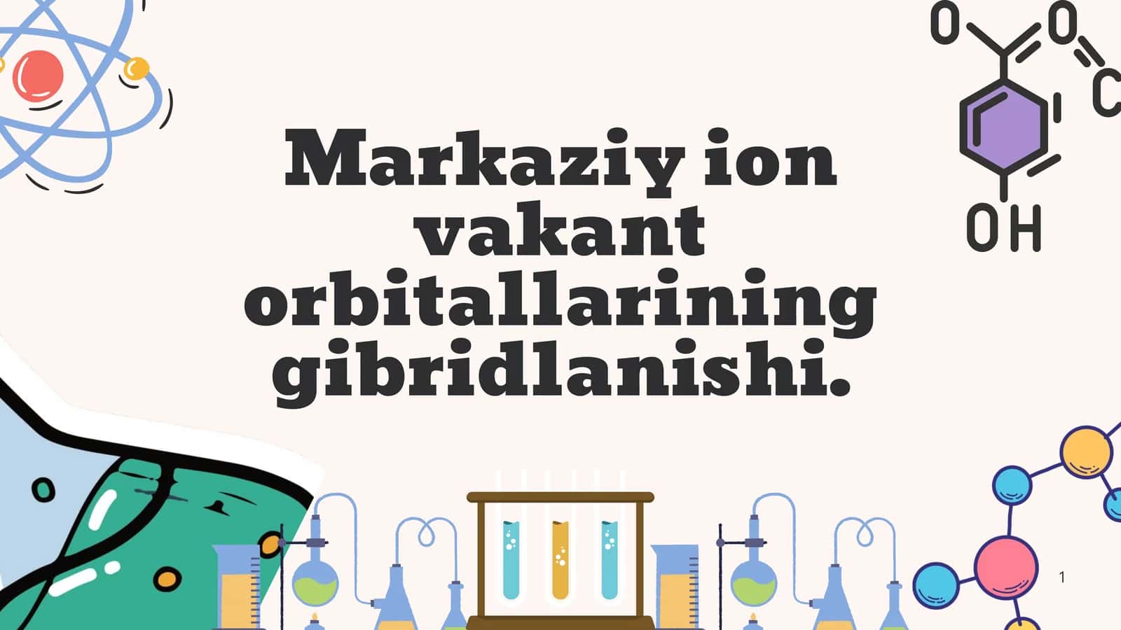 Markaziy ion vakant orbitallarining gibridlanishi