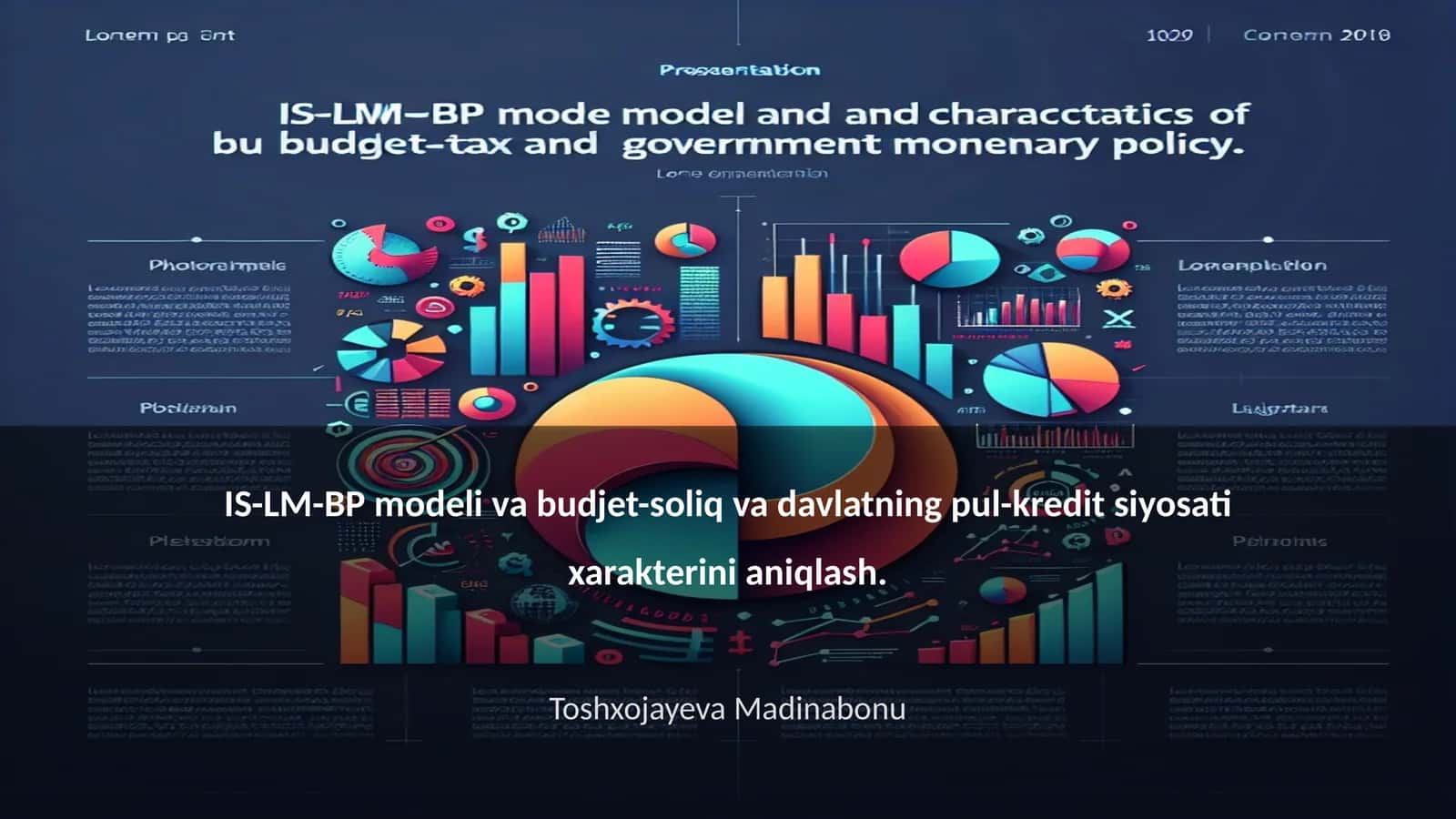IS-LM-BP modeli va budjet-soliq va davlatning pul-kredit siyosati xarakterini aniqlash