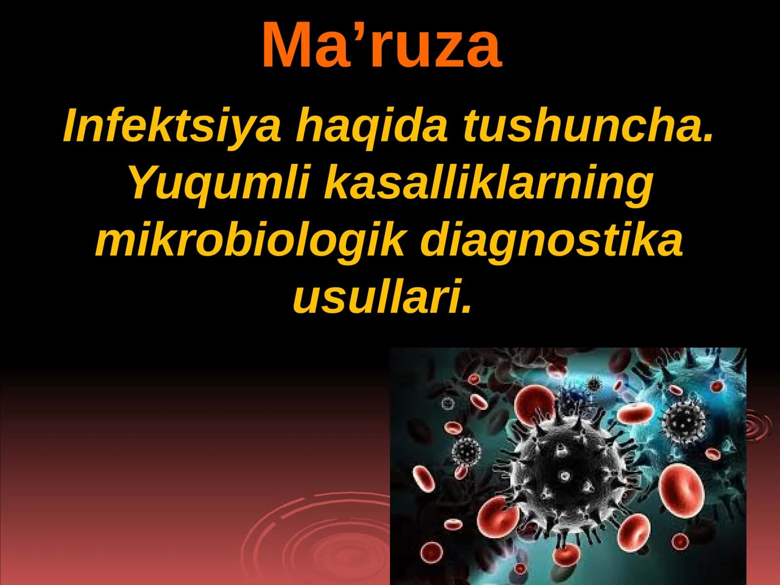 Infektsiya haqida tushuncha