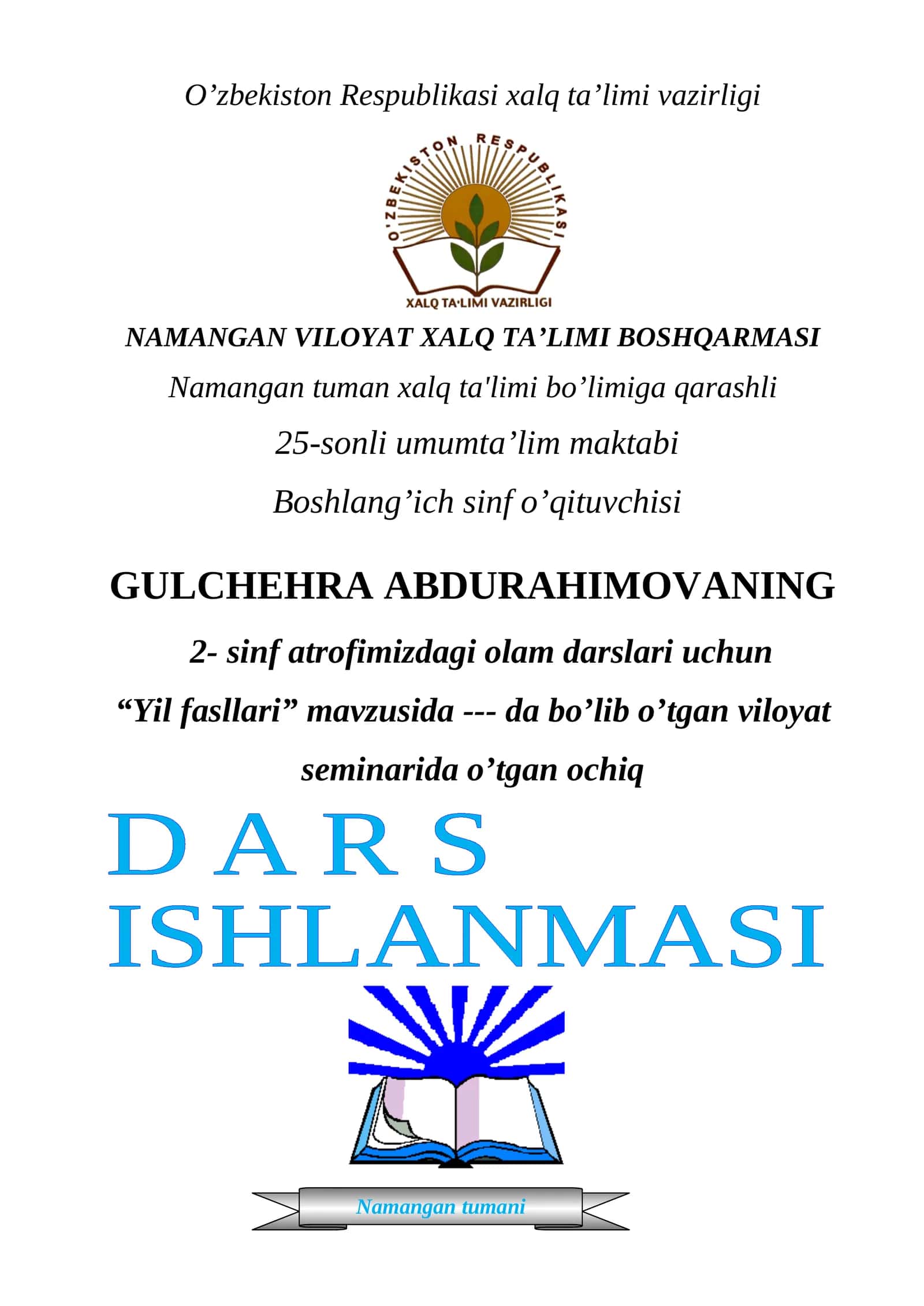 Yil fasllari.