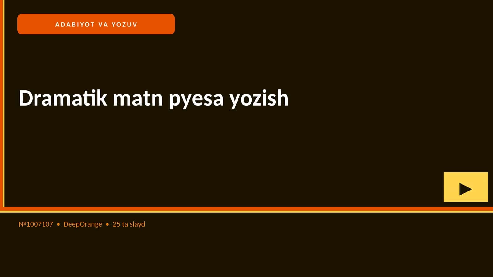 Dramatik matn pyesa yozish