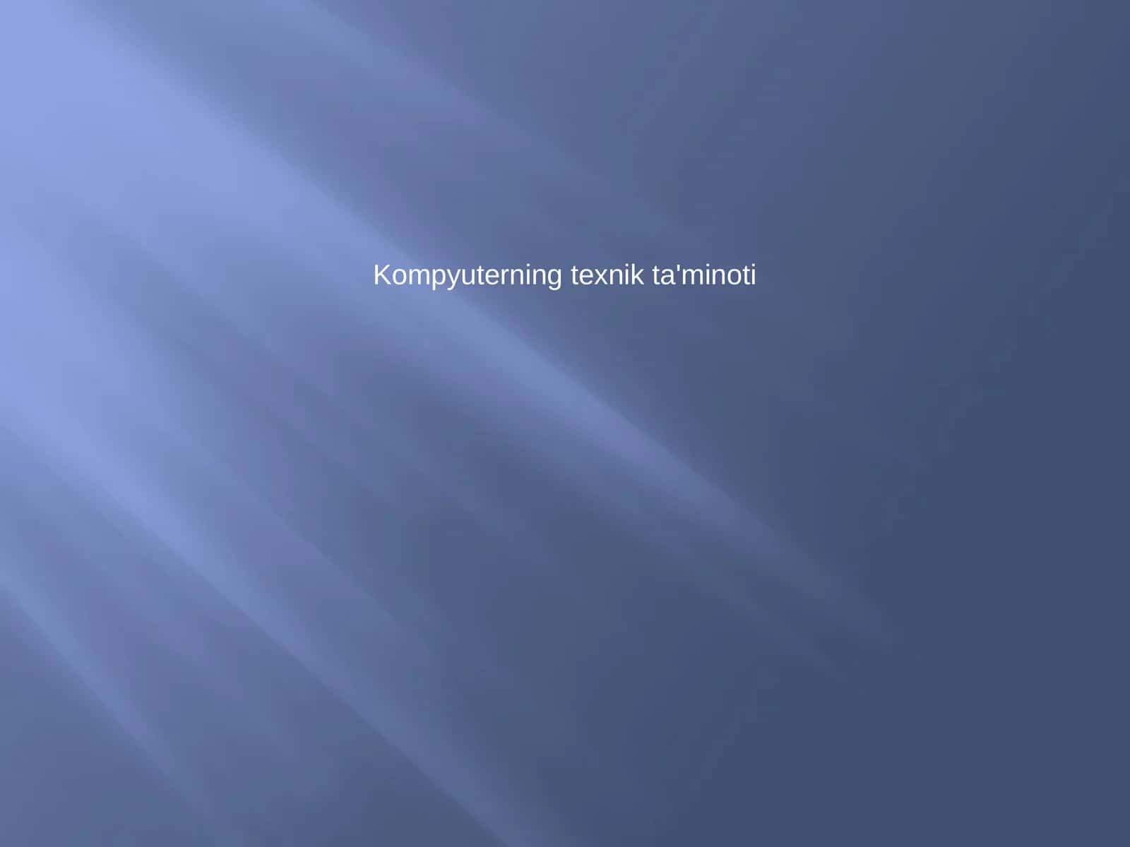 Kompyuterning texnik ta'minoti