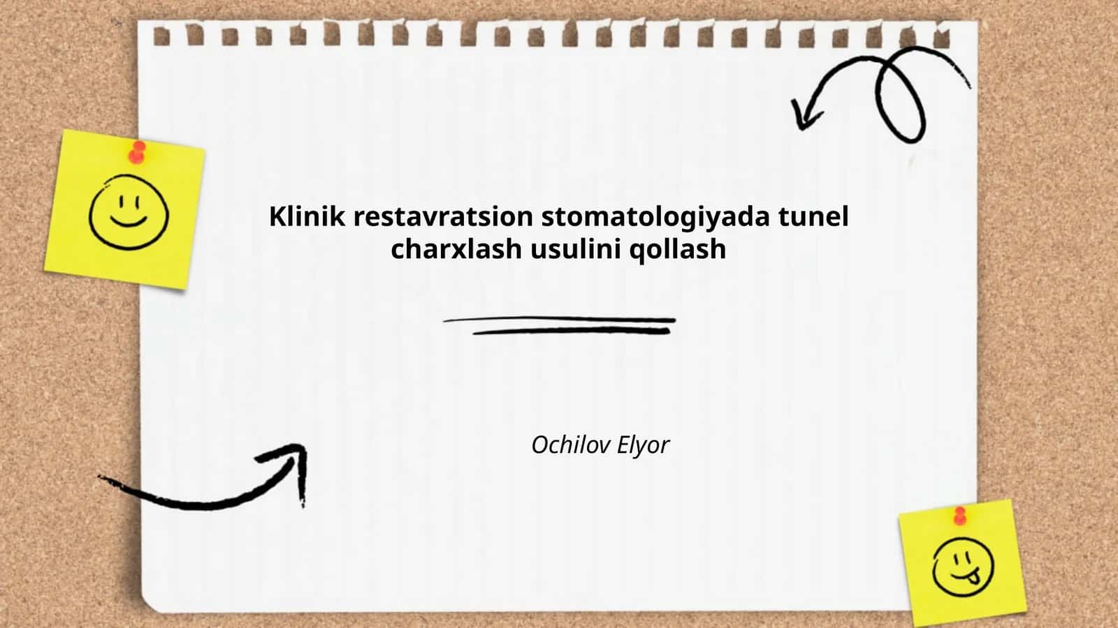 Tunel charxlash usulini qollik