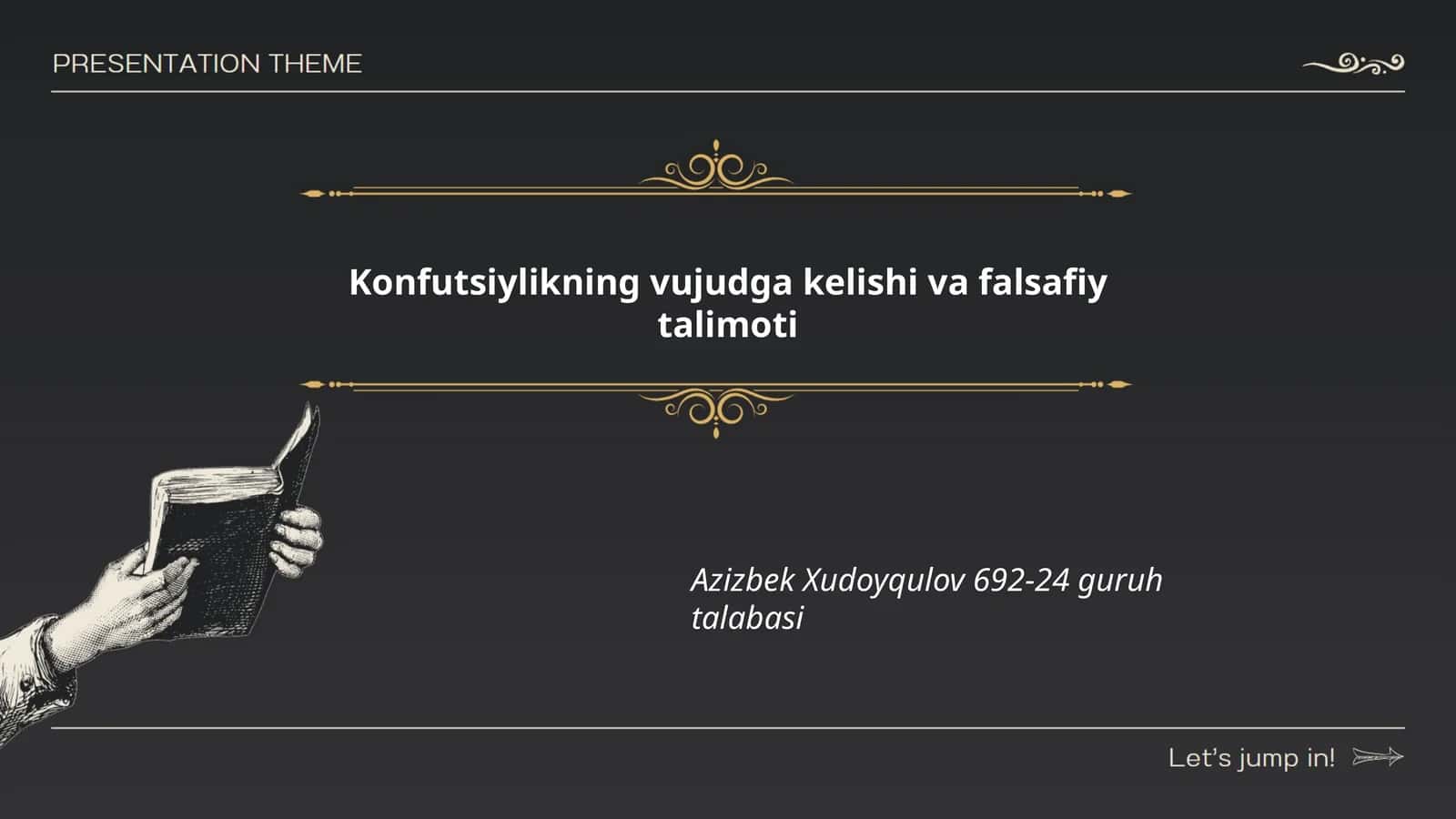 Konfutsiylikning vujudga kelishi va falsafiy talimoti