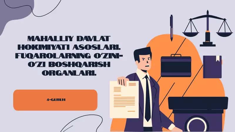 Mahalliy davlat hokimiyati organlari.