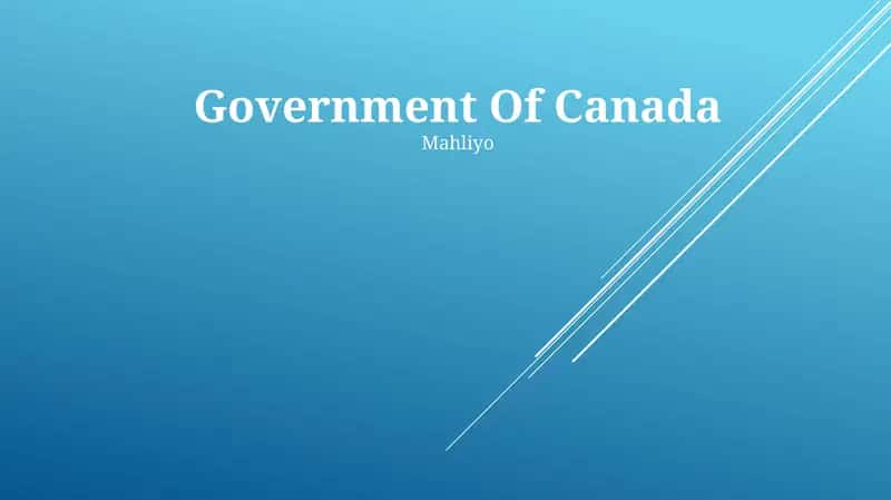 First Nations Governance in Canada
