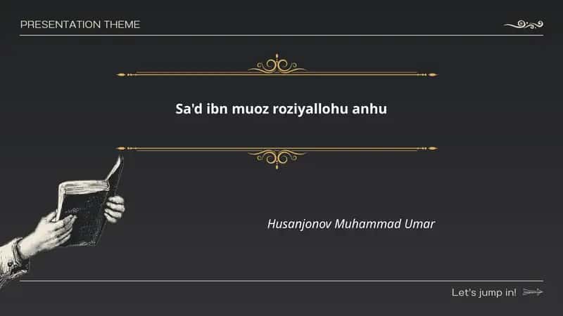 Sa'd ibn Mu'oz roziyallohu anhu - hayoti va nasl-nasab