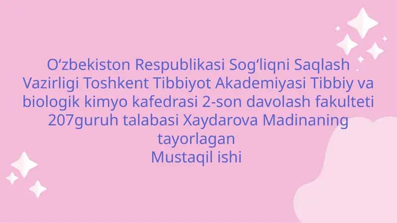 Semizlik va Biokimyoviy Jarayonlar