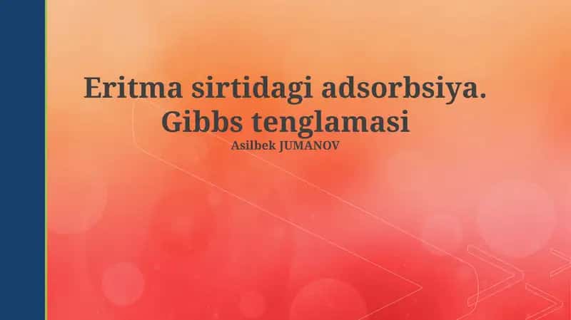 Eritrotsitlar yuzasida adsorbsiya