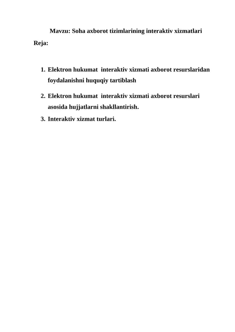 Elektron hukumat interaktiv xizmatlari