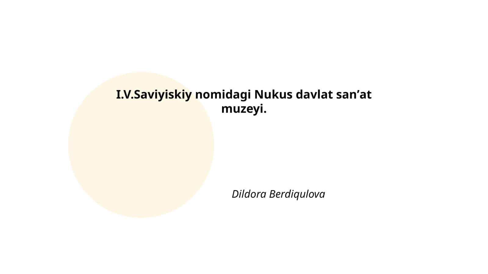 Nukus davlat sanʼat muzeyi tarixi