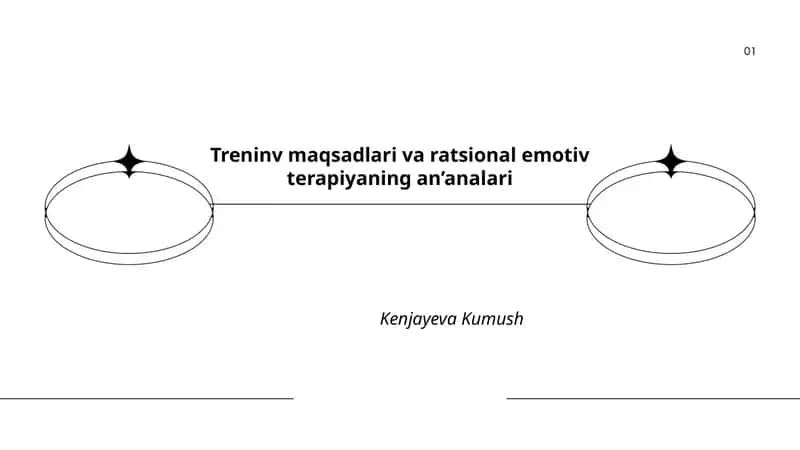 Treninv maqsadlari va ratsional emotiv terapiyaning an’analari