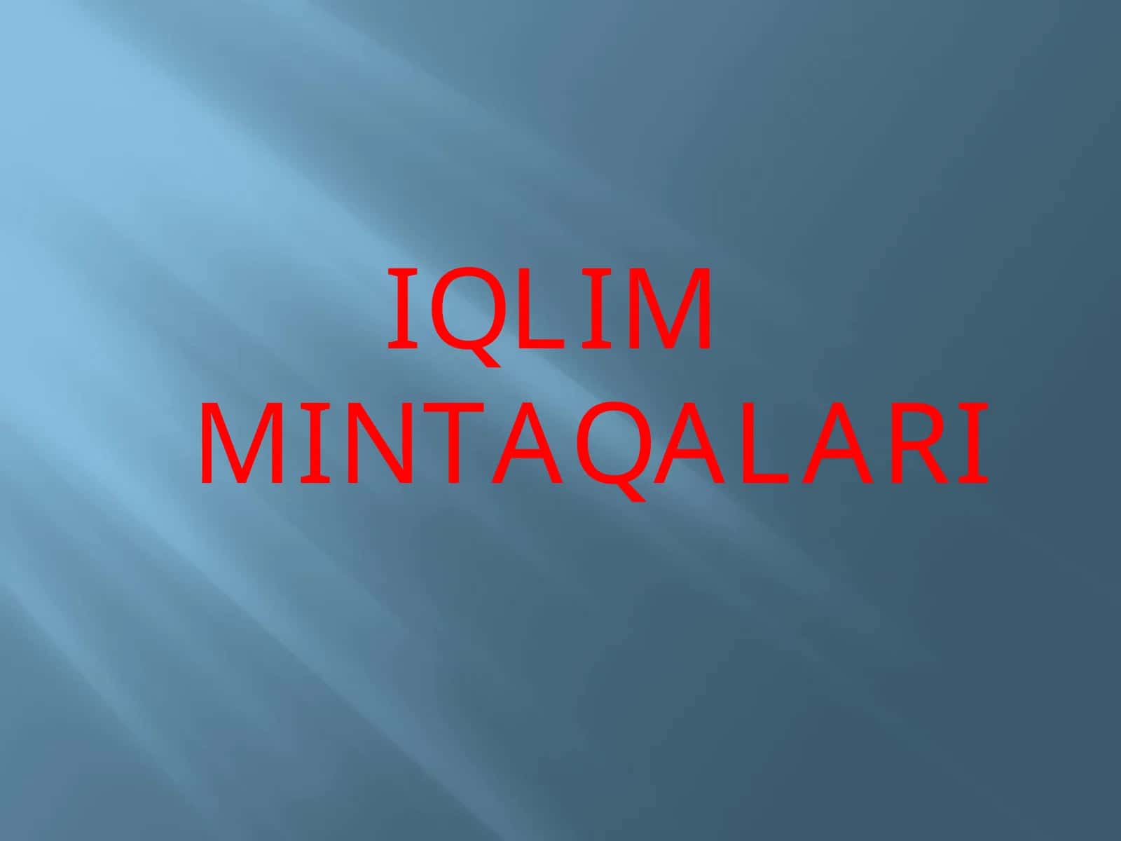 IQLIM MINTAQALARI