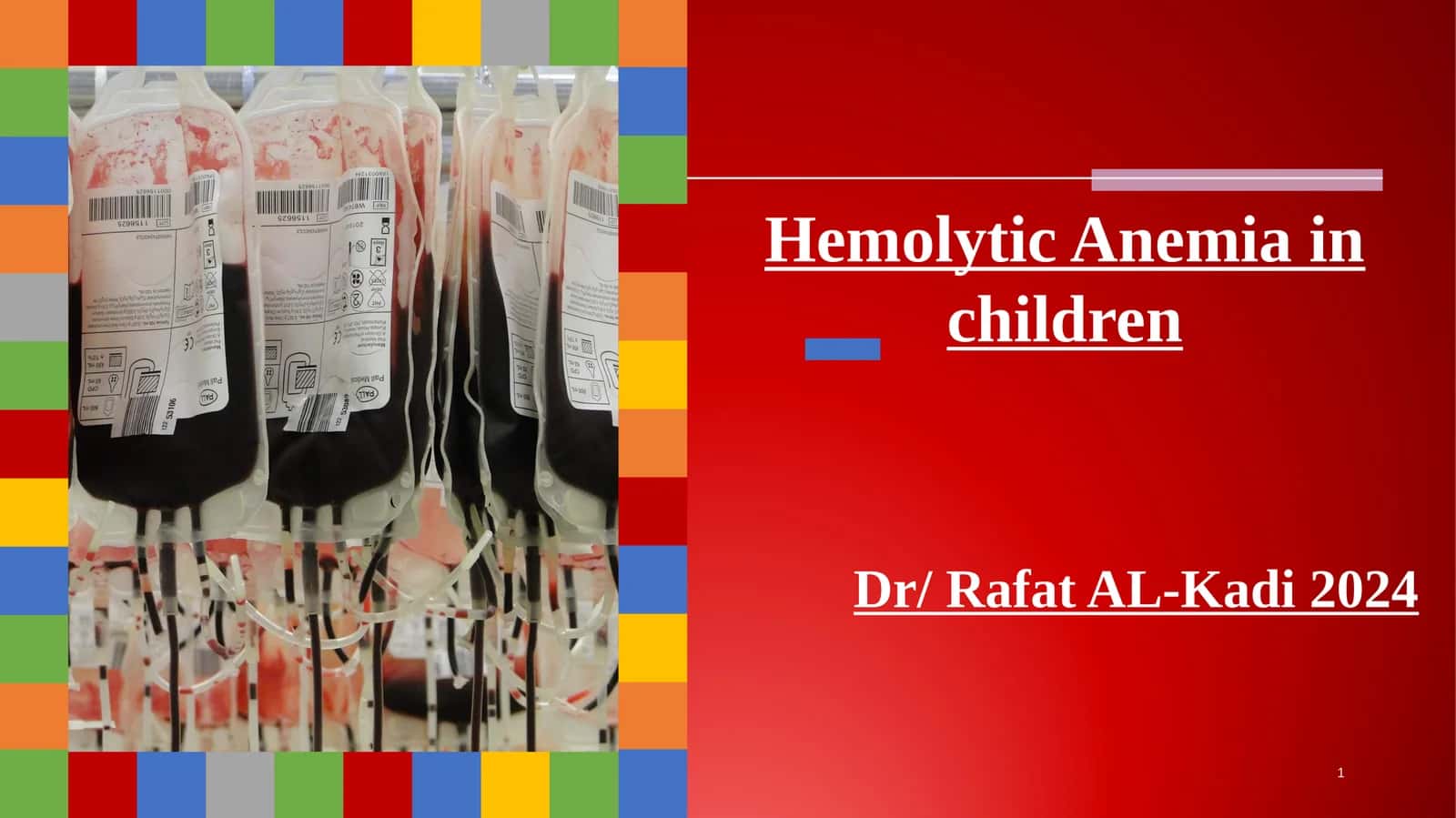 Hemolytic Anemia in Children