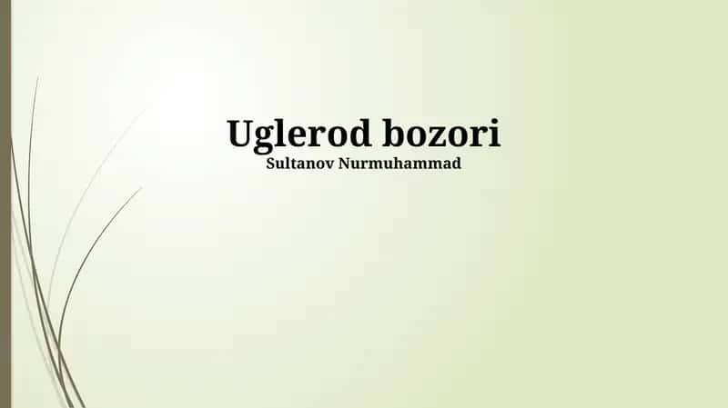 Uglerod bozori