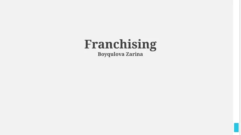 Franchising Fundamentals