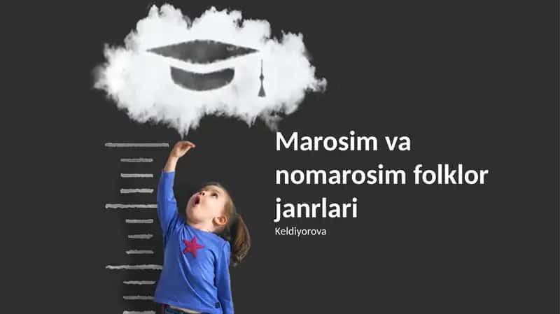 Marosim va nomarosim folklor janrlari