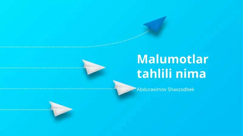 Ma'lumotlar tahlili natijalari va talqini
