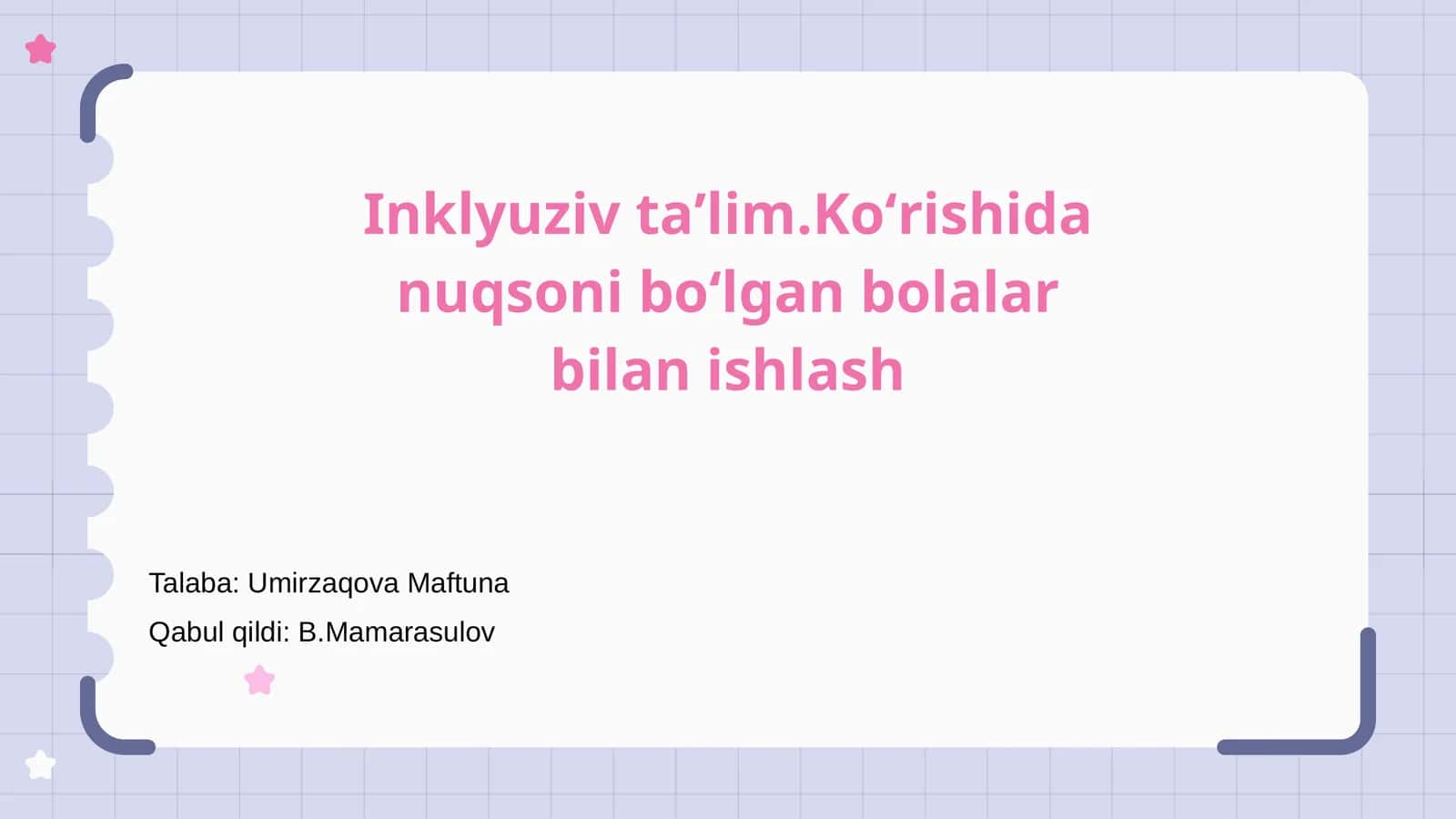 Inklyuziv ta'lim