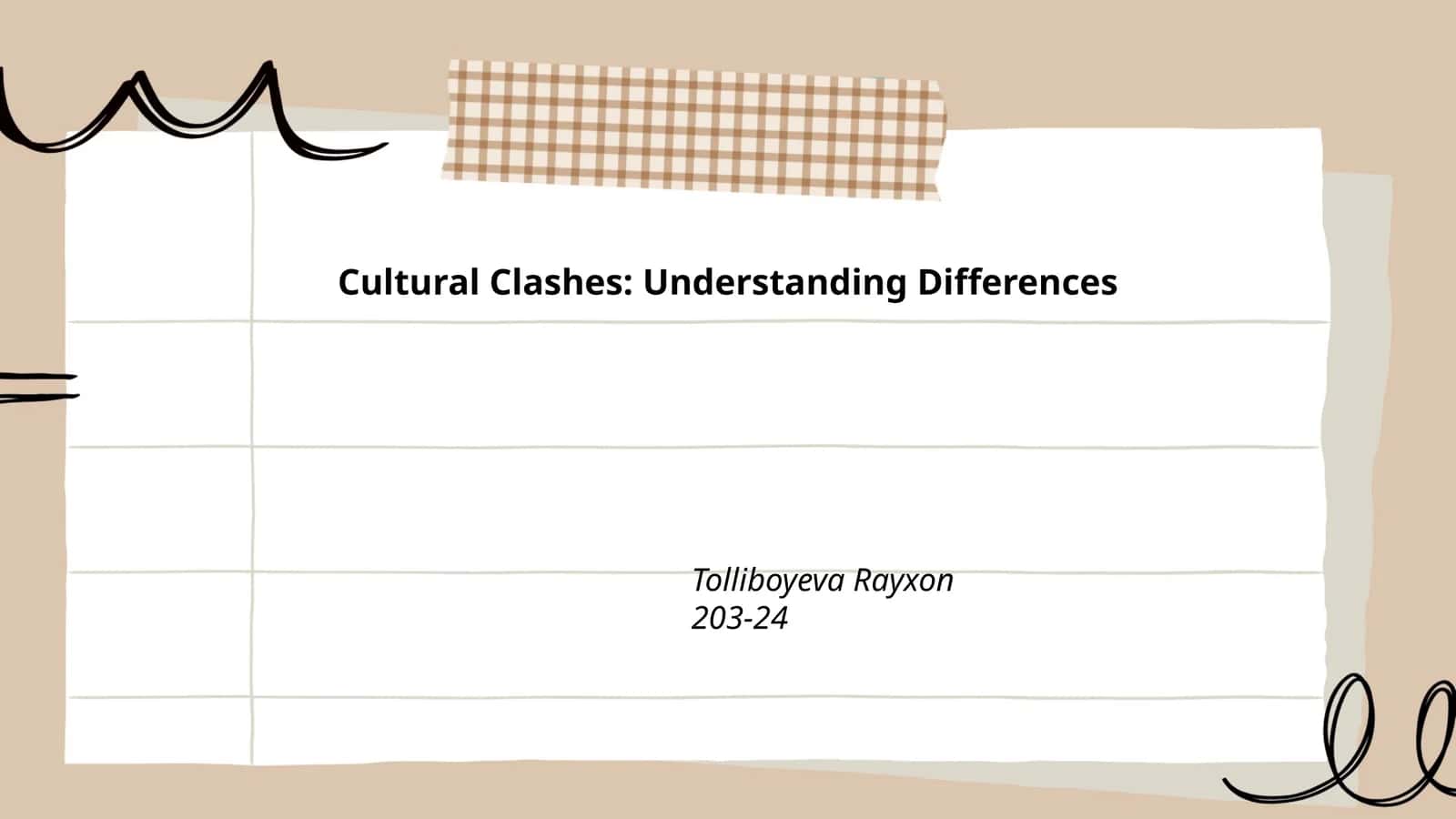 Cultural Clashes: Understanding Differences