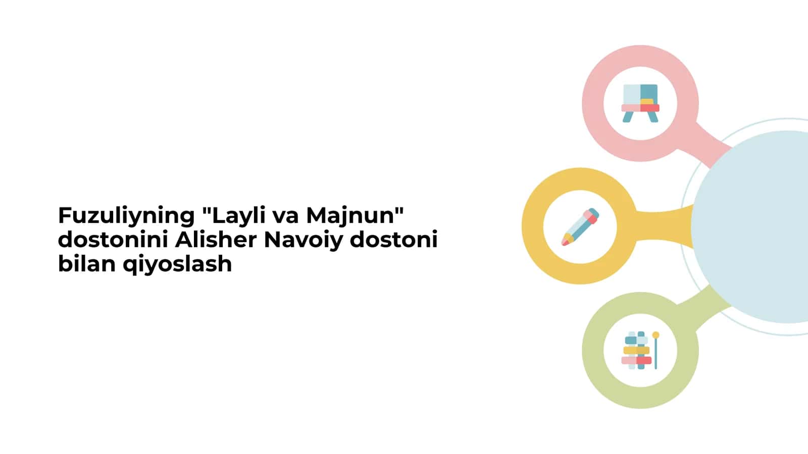 Fuzuliyning Layli va Majnun dostonini Alisher Navoiy dostoni bilan qiyoslash