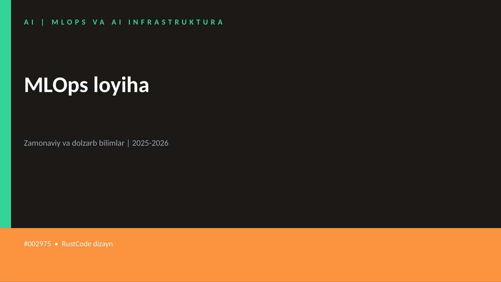 MLOps loyiha