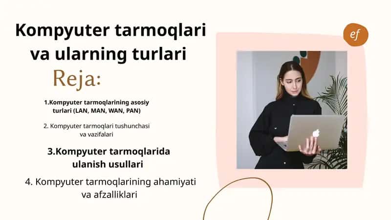Kompyuter tarmoqlarining asosiy turlari