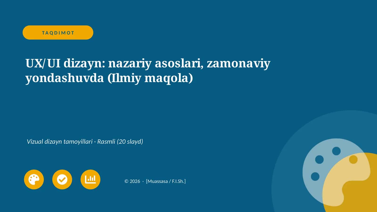 UX/UI dizayn: nazariy asoslari, zamonaviy yondashuvda (Ilmiy maqola)
