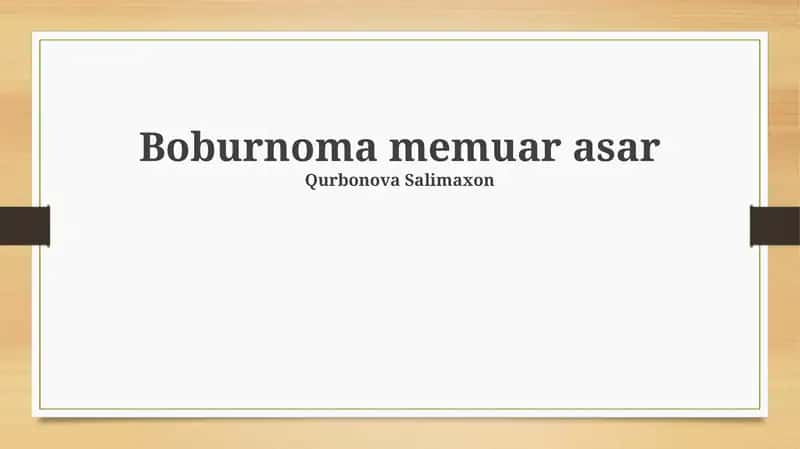 Boburnoma