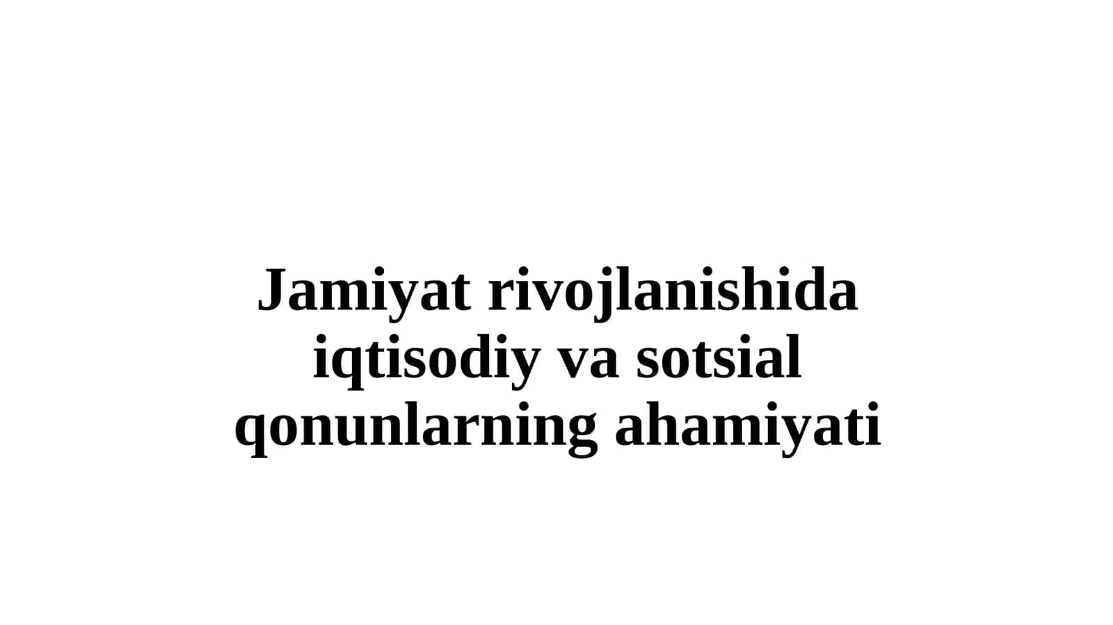 Ijtimoiy rivojlanish nazariyasi