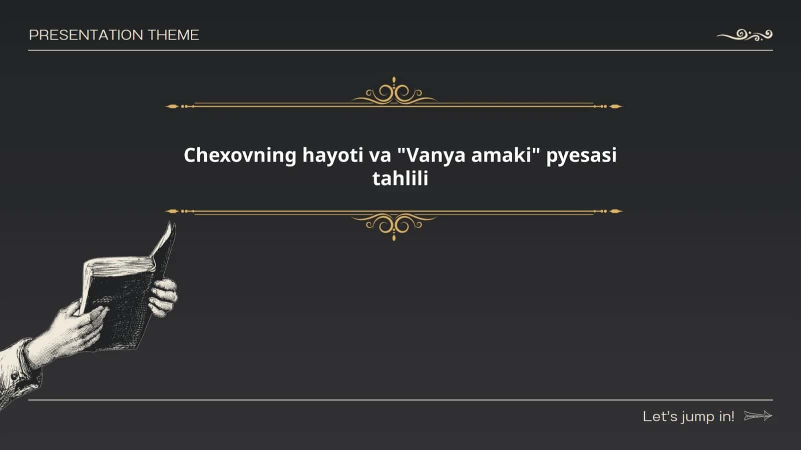 Chexovning hayoti va "Vanya amaki" pyesasi tahlili