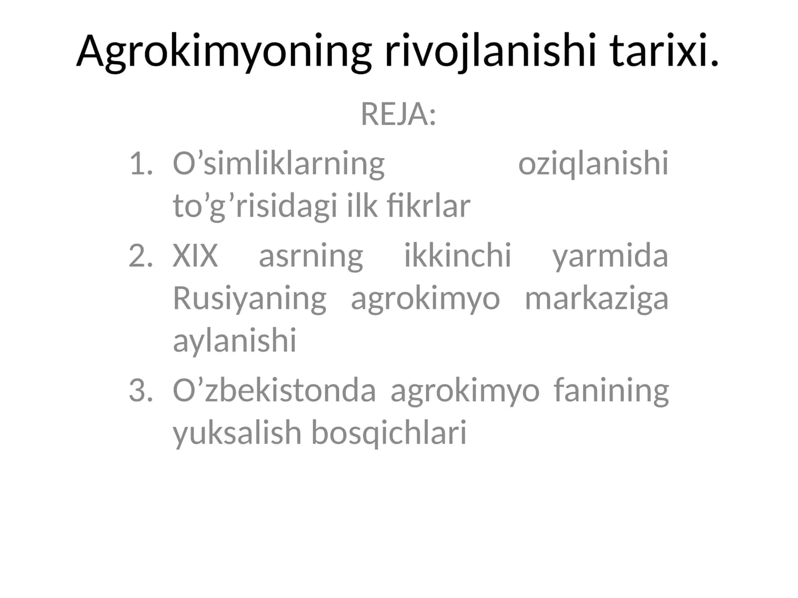 O’simliklarningoziqlanishi to’g’risidagi ilk fikrlar