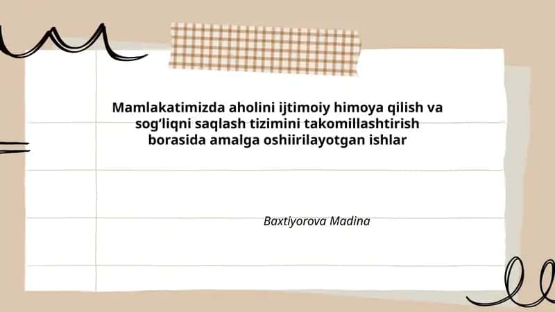 Ijtimoiy nafaqa va pensiya tizimini modernizatsiya qilish
