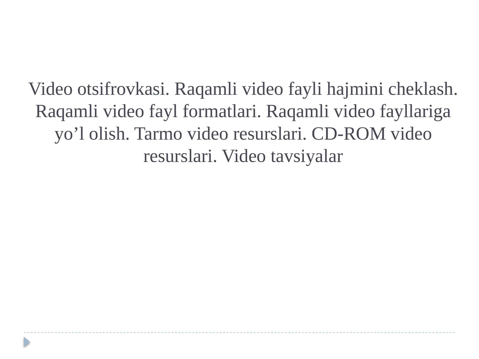 Video otsifrovkasi