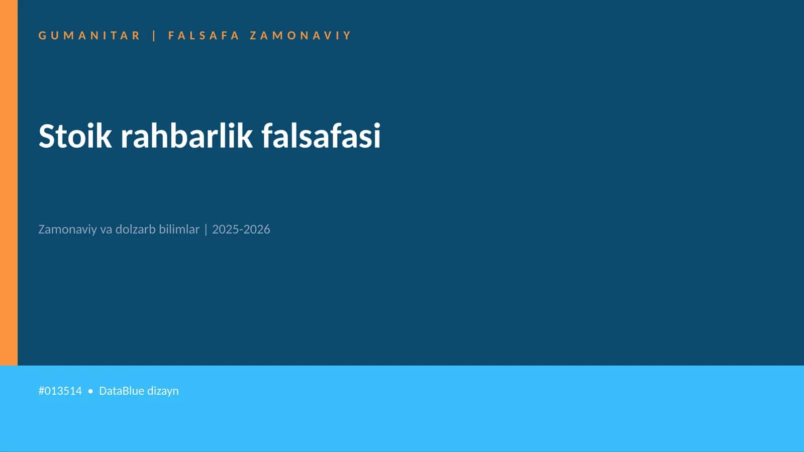 Stoik rahbarlik falsafasi