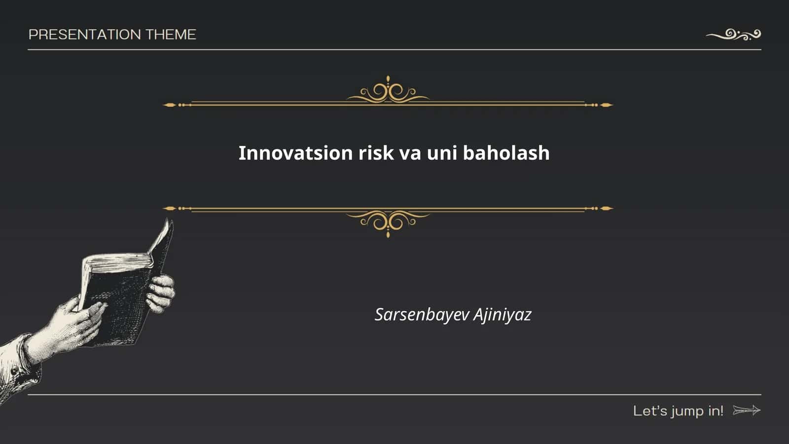 Innovatsion risk va uni baholash